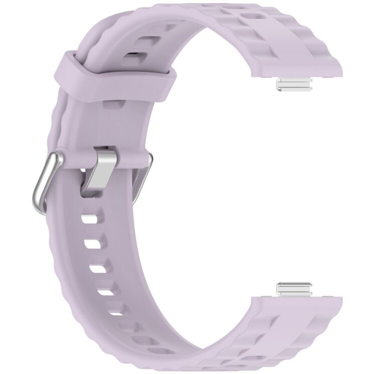 Ремешок UniCase Silicone Strap для Huawei Watch Fit 3 / Fit 4 / Fit 4 Pro - Light Purple: фото 2 из 7