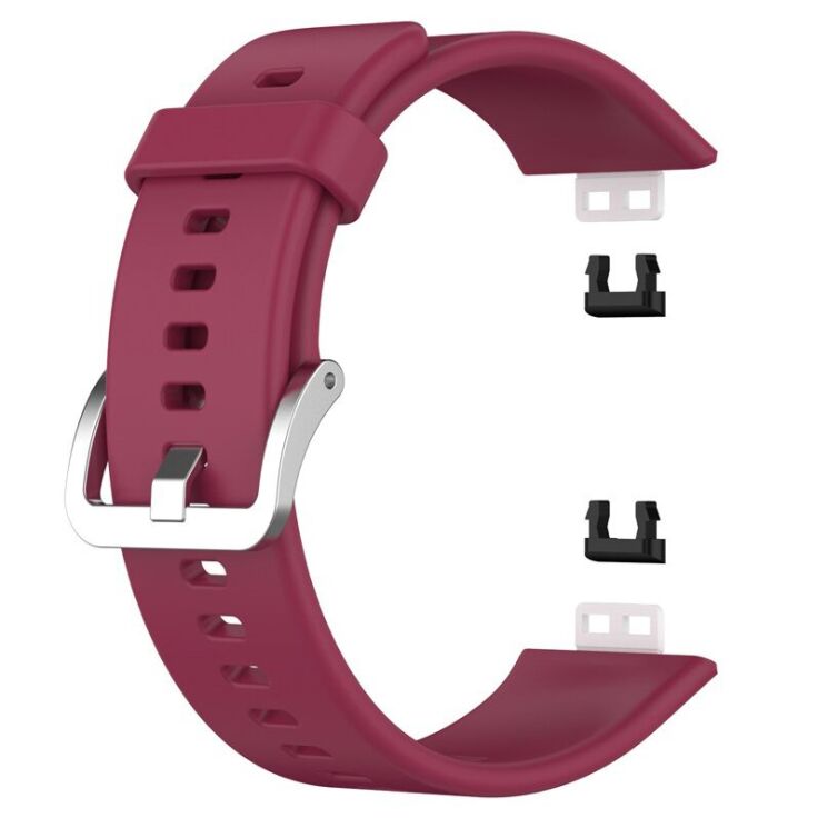 Ремешок UniCase Silicone Strap для Huawei Watch Fit - Wine Red: фото 1 из 3