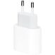 Сетевое зарядное устройство Apple Power Adapter 20W Type-C для iPhone / iPad (MD3J4ZM/A) - White (960213W). Фото 1 из 3