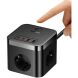 Сетевое зарядное устройство Baseus PowerCombo Cube 7-Ports Power Strip (30W) E00066400117-00 - Black (346133B). Фото 7 из 19