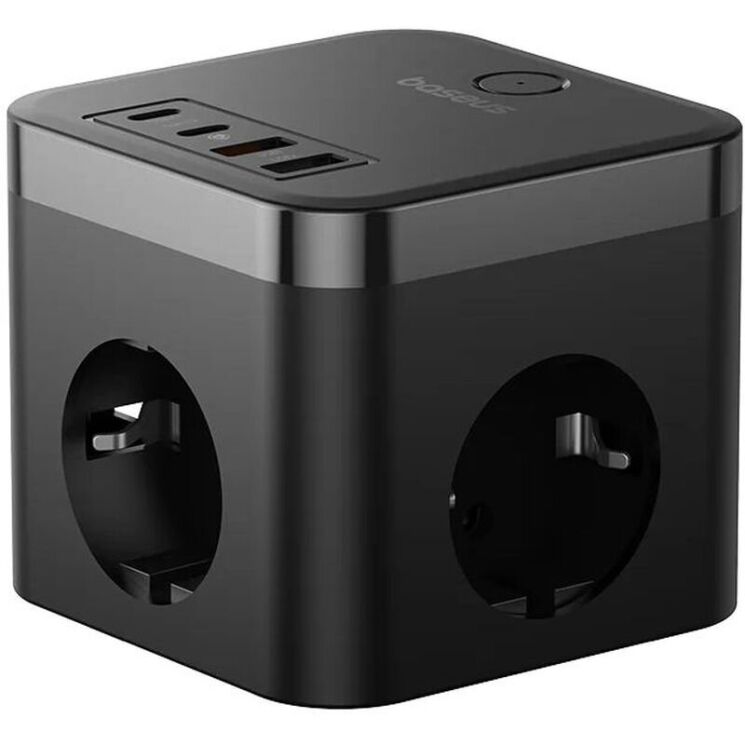 Сетевое зарядное устройство Baseus PowerCombo Cube 7-Ports Power Strip (30W) E00066400117-00 - Black: фото 5 из 19