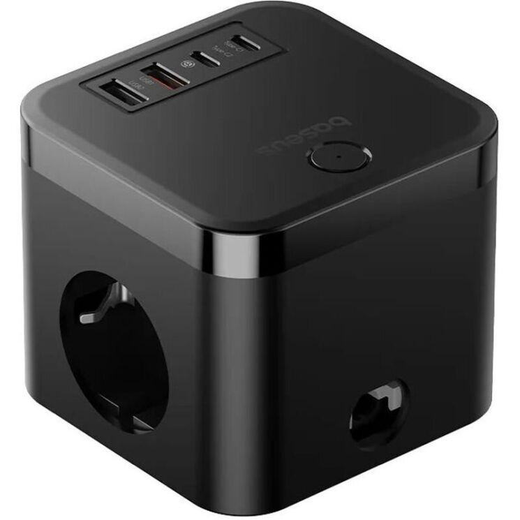 Сетевое зарядное устройство Baseus PowerCombo Cube 7-Ports Power Strip (30W) E00066400117-00 - Black: фото 6 из 19