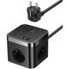Сетевое зарядное устройство Baseus PowerCombo Cube 7-Ports Power Strip (30W) E00066400117-00 - Black (346133B). Фото 1 из 19