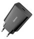 Мережевий зарядний пристрій Baseus Speed Mini Quick Charger 1C (20W) - Black (141818B). Фото 4 з 5
