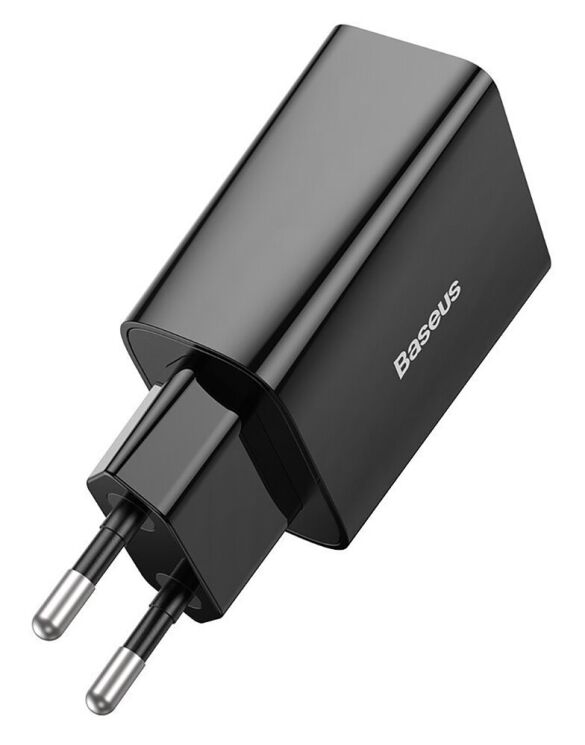 Мережевий зарядний пристрій Baseus Speed Mini Quick Charger 1C (20W) - Black: фото 2 з 5