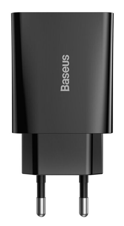 Мережевий зарядний пристрій Baseus Speed Mini Quick Charger 1C (20W) - Black: фото 3 з 5