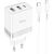 Сетевое зарядное устройство Hoco N21 Pro 2U+C (30W) + кабель Type-C to Lightning - White: фото 1 из 9