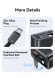 Мережевий зарядний пристрій USAMS US-CC296 GaN 30W (USB + Type-C) + кабель Type-C - White (960222W). Фото 13 з 16