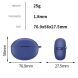 Силиконовый чехол Deexe Silicone Case (FH) для OPPO Enco Air 4 Pro - Blue (356301L). Фото 3 из 3