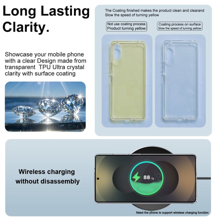 Силіконовий чохол IMAK UX-10 Series для Samsung Galaxy S25 Ultra (S938) - Transparent: фото 6 з 7