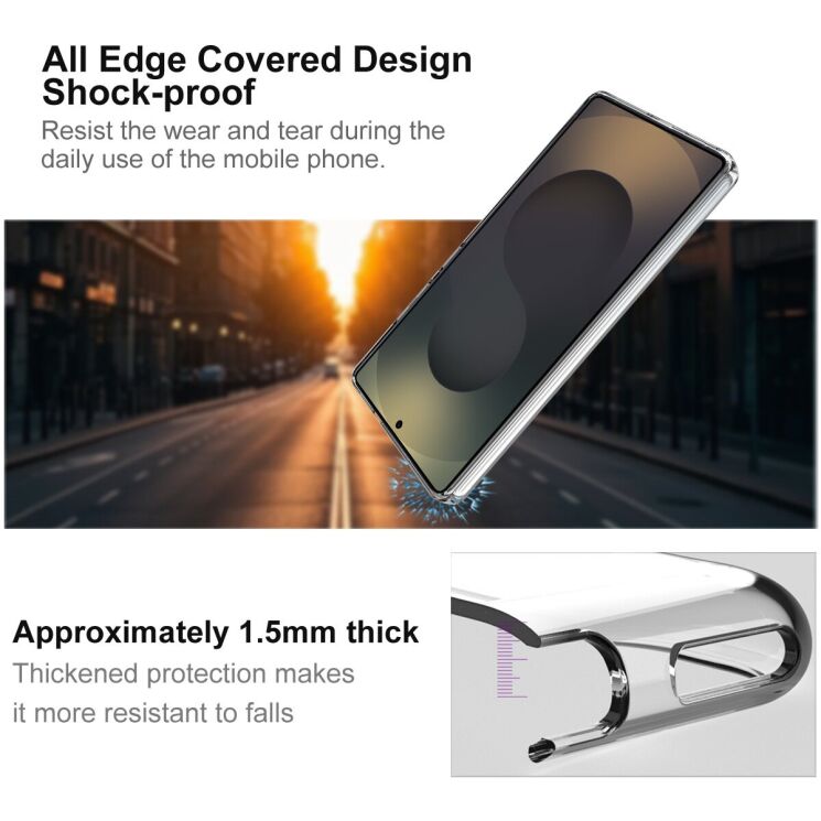 Силіконовий чохол IMAK UX-10 Series для Samsung Galaxy S25 Ultra (S938) - Transparent: фото 4 з 7