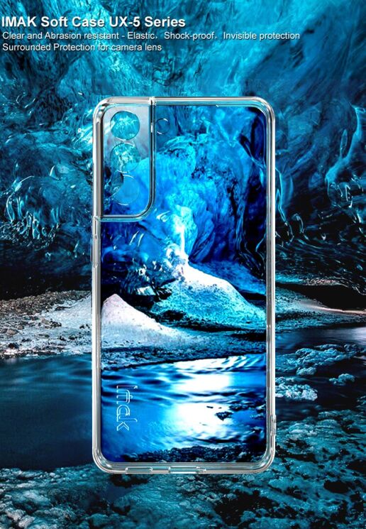 Силиконовый чехол IMAK UX-5 Series для Samsung Galaxy S21 FE (G990) - Transparent: фото 6 из 16