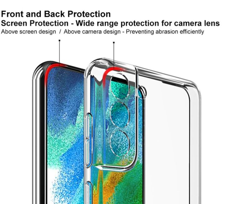 Силиконовый чехол IMAK UX-5 Series для Samsung Galaxy S21 FE (G990) - Transparent: фото 8 из 16