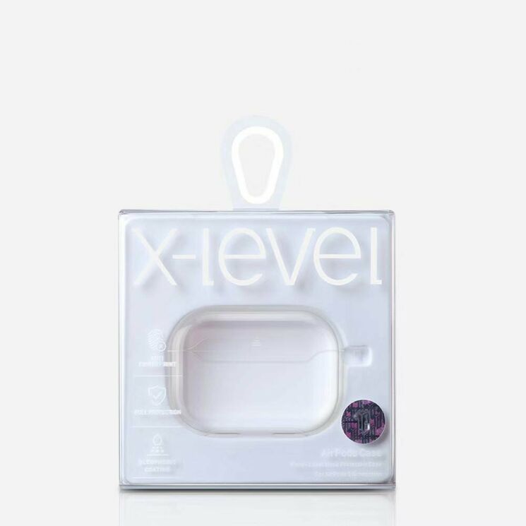 Силиконовый чехол X-LEVEL Protective Cover для Apple AirPods Pro - Transparent: фото 2 из 2