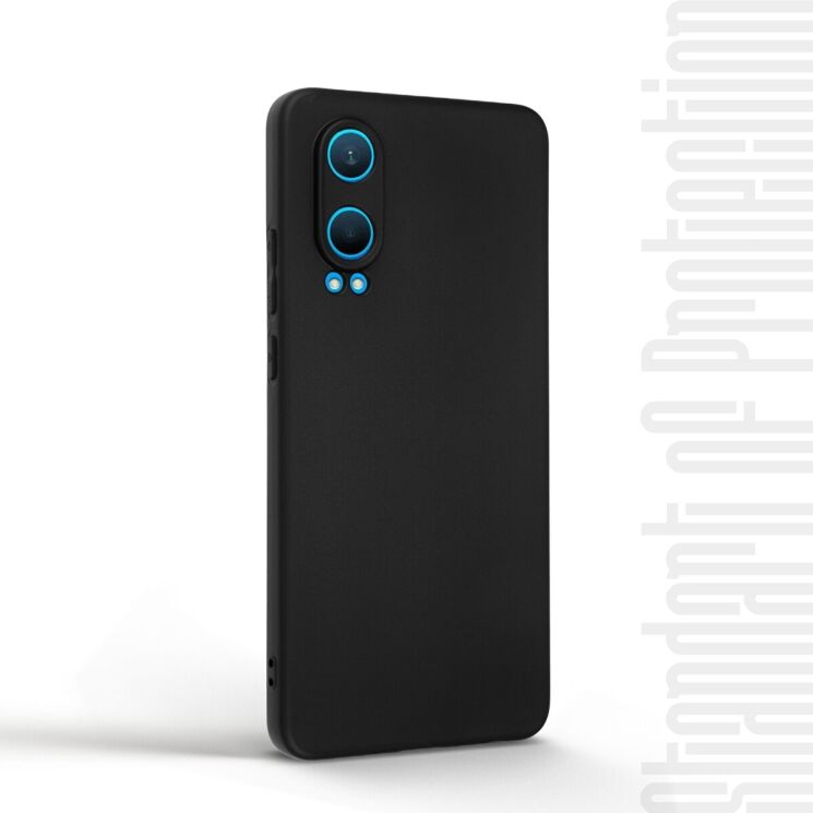 Силиконовый (TPU) чехол ArmorStandart Matte Slim Fit для OnePlus Nord CE 4 Lite - Black: фото 2 из 5