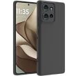 Силиконовый (TPU) чехол Deexe Matte Case для Motorola Edge 50 - Black (368503B)