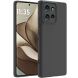 Силиконовый (TPU) чехол Deexe Matte Case для Motorola Edge 50 - Black (368503B). Фото 1 из 5
