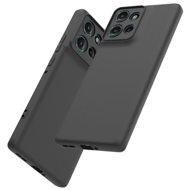Силиконовый (TPU) чехол Deexe Matte Case для Motorola Edge 50 - Black: фото 3 из 5
