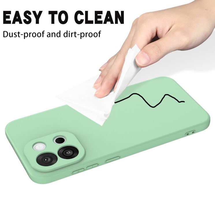 Силіконовий (TPU) чохол Deexe Silicone Case для OnePlus Nord 6 - Green: фото 9 з 9