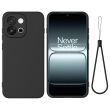 Силіконовий (TPU) чохол Deexe Silicone Case для OnePlus Nord 6 - Black (411908B)