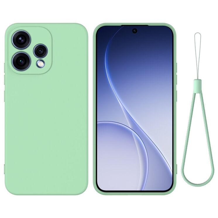 Силіконовий (TPU) чохол Deexe Silicone Case для OPPO Reno 15 - Green: фото 1 з 9