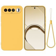 Силіконовий (TPU) чохол Deexe Silicone Case для Realme 16 - Yellow: фото 1 з 9