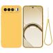 Силіконовий (TPU) чохол Deexe Silicone Case для Realme 16 - Yellow (412306Y). Фото 1 з 9