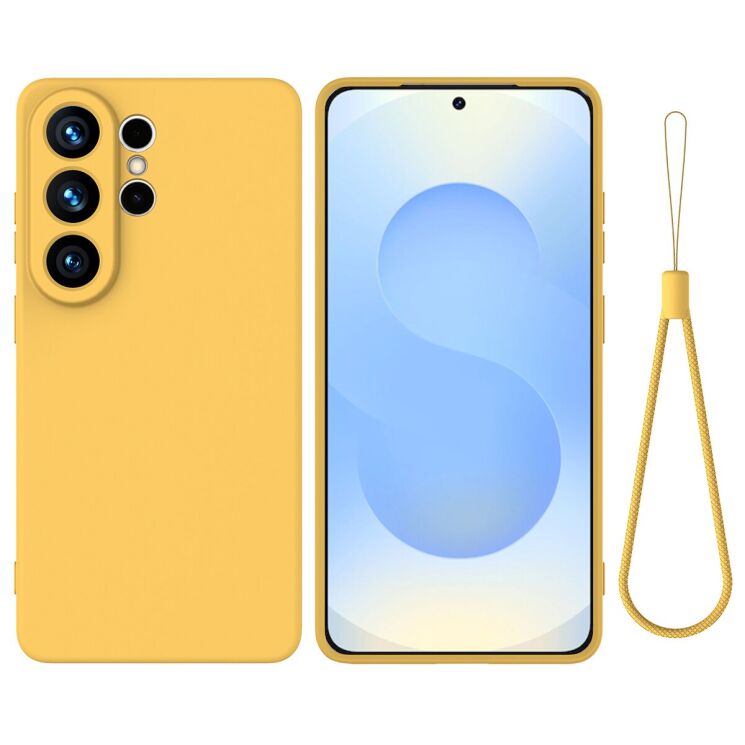 Силиконовый (TPU) чехол Deexe Silicone Case для Samsung Galaxy S26 Ultra - Yellow: фото 1 из 9