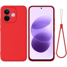 Силиконовый (TPU) чехол Deexe Silicone Case для Xiaomi Redmi Note 17 Pro - Red: фото 1 из 9