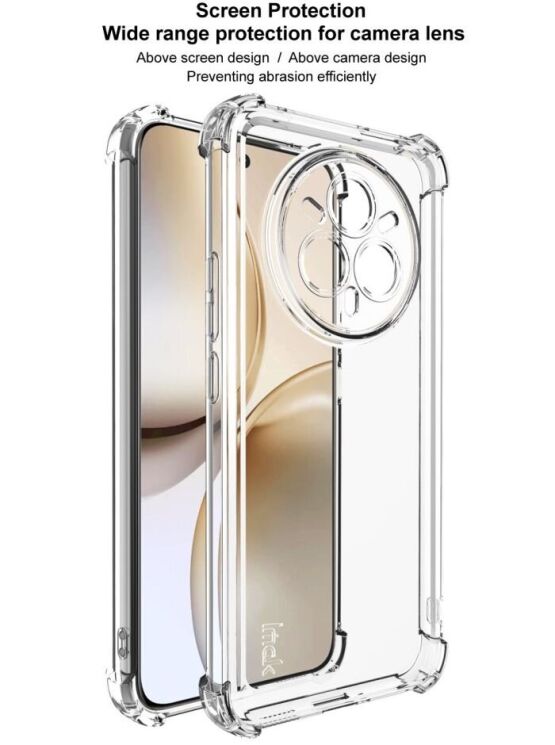 Силиконовый (TPU) чехол IMAK UX-4 Series для Realme 14 Pro Plus - Transparent: фото 9 из 12