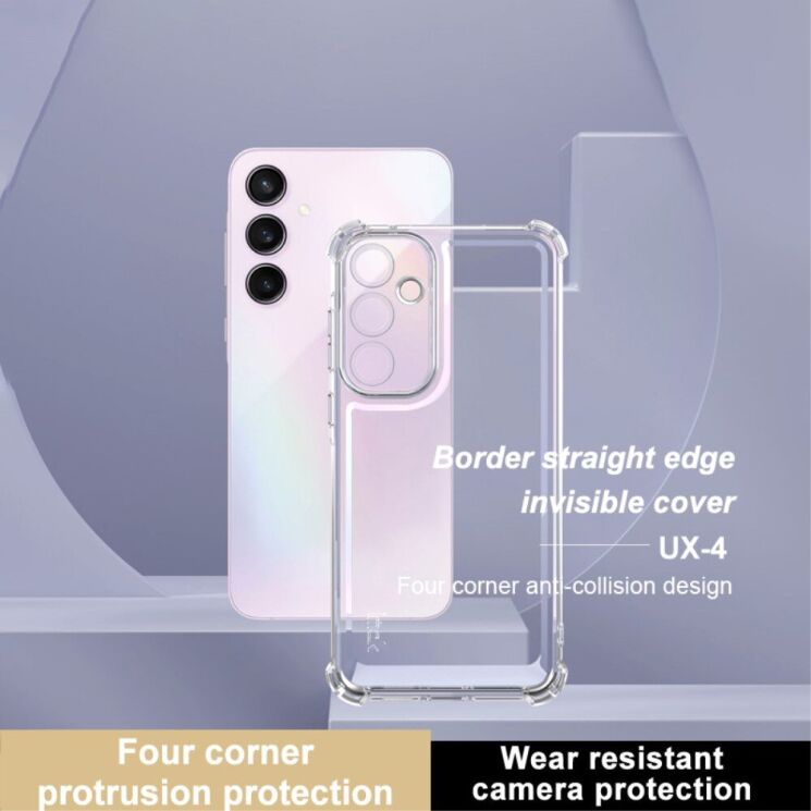 Силиконовый (TPU) чехол IMAK UX-4 Series для Samsung Galaxy A55 (A556) - Transparent: фото 3 из 10