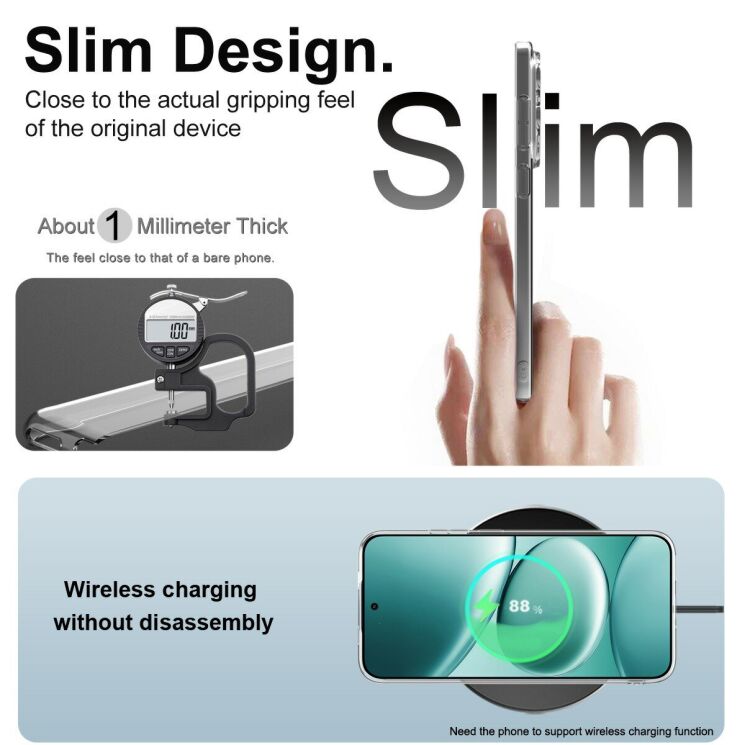 Cиліконовий (TPU) чохол IMAK UX-5 Series для Xiaomi Redmi Note 15 Pro 5G - Transparent (405001T) Cиліконовий (TPU) чохол IMAK UX-5 Series для Xiaomi Redmi Note 15 Pro 5G - Transparent: фото 6 з 7