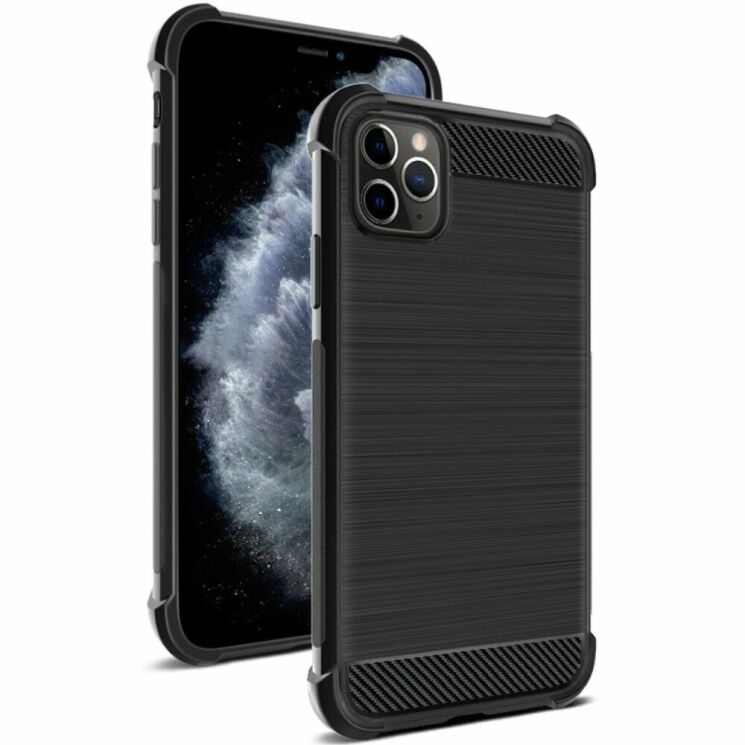 Силиконовый (TPU) чехол IMAK Vega для Apple iPhone 11 Pro - Black: фото 1 из 13