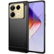 Силиконовый (TPU) чехол MOFI Carbon Fiber для Infinix Note 40 Pro - Black (352007B)