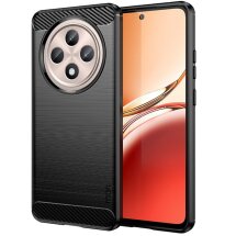 Силіконовий (TPU) чохол MOFI Carbon Fiber для OPPO Reno 12 F/FS - Black: фото 1 з 9
