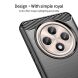 Силіконовий (TPU) чохол MOFI Carbon Fiber для OPPO Reno 12 F/FS - Black (360114B). Фото 3 з 9
