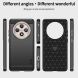Силіконовий (TPU) чохол MOFI Carbon Fiber для OPPO Reno 12 F/FS - Black (360114B). Фото 7 з 9