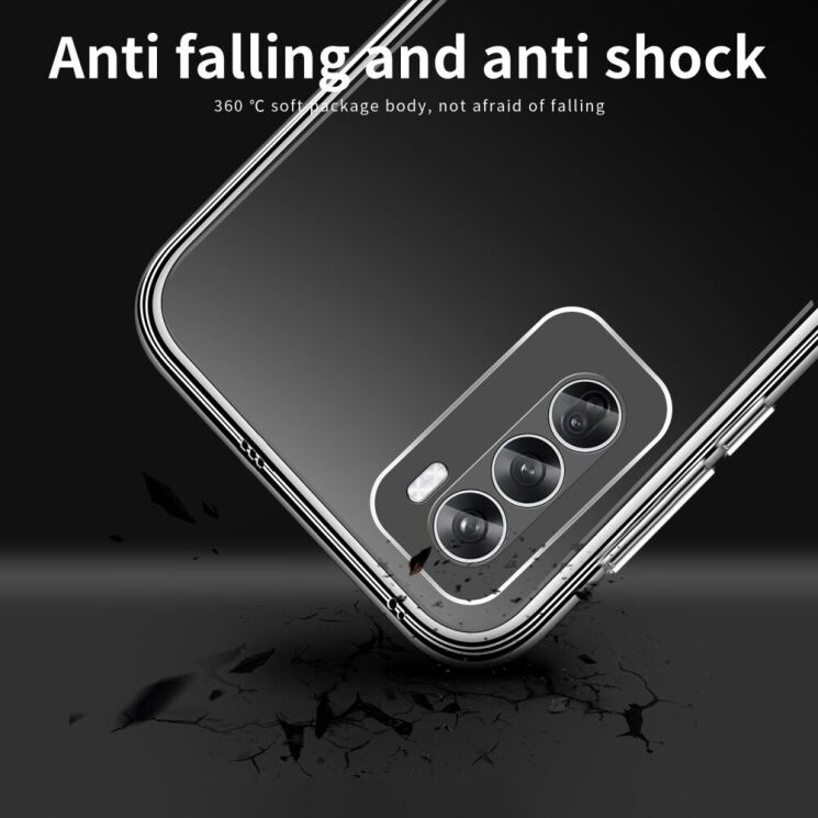 Силиконовый (TPU) чехол MOFI Thin Guard для OPPO Reno 12 - Transparent: фото 10 из 11