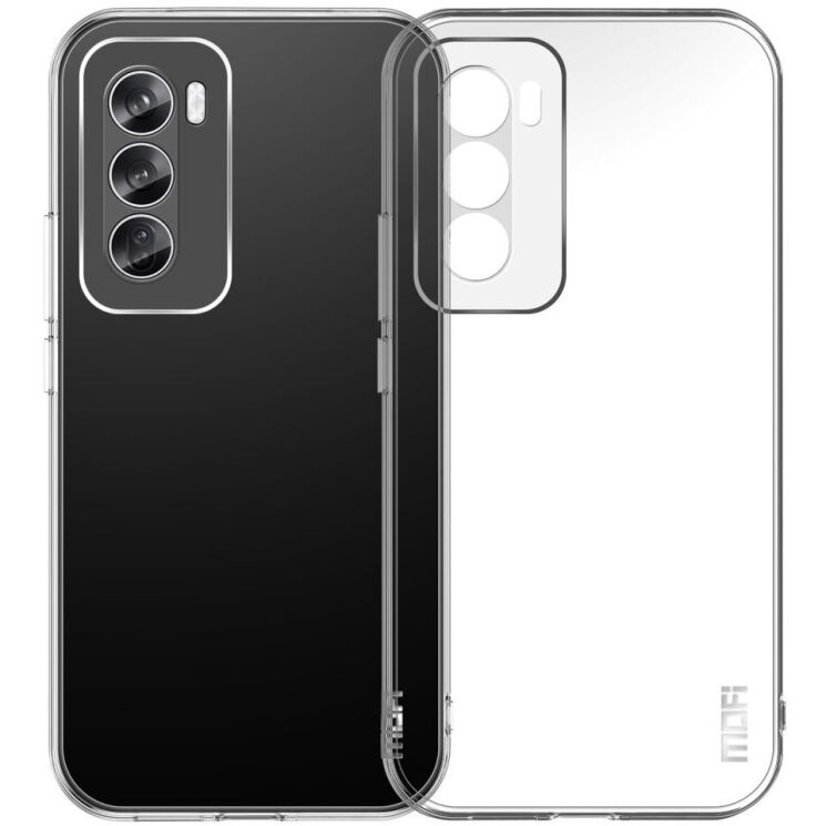 Силиконовый (TPU) чехол MOFI Thin Guard для OPPO Reno 12 - Transparent: фото 1 из 11
