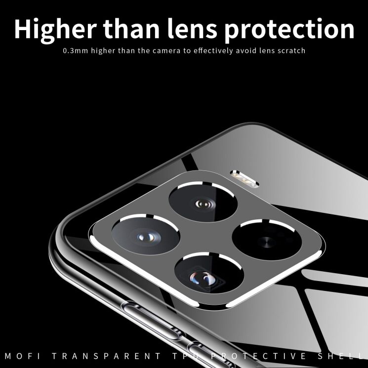 Силиконовый (TPU) чехол MOFI Thin Guard для Xiaomi 17T - Transparent: фото 4 из 9