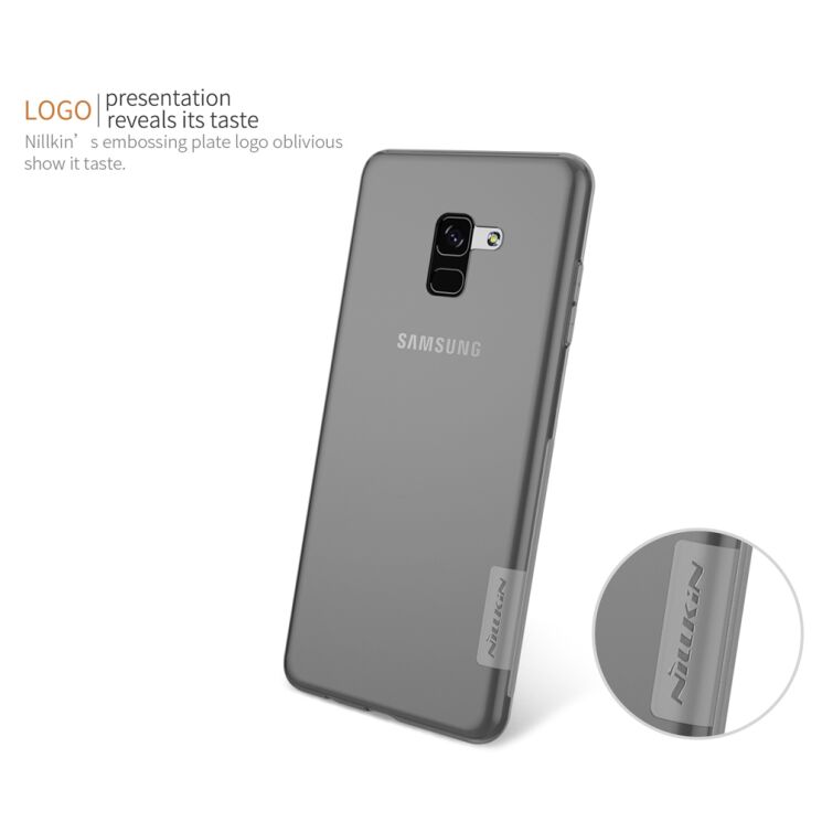 Силіконовий (TPU) чохол NILLKIN Nature для Samsung Galaxy A8 + 2018 (A730) - Grey: фото 13 з 13