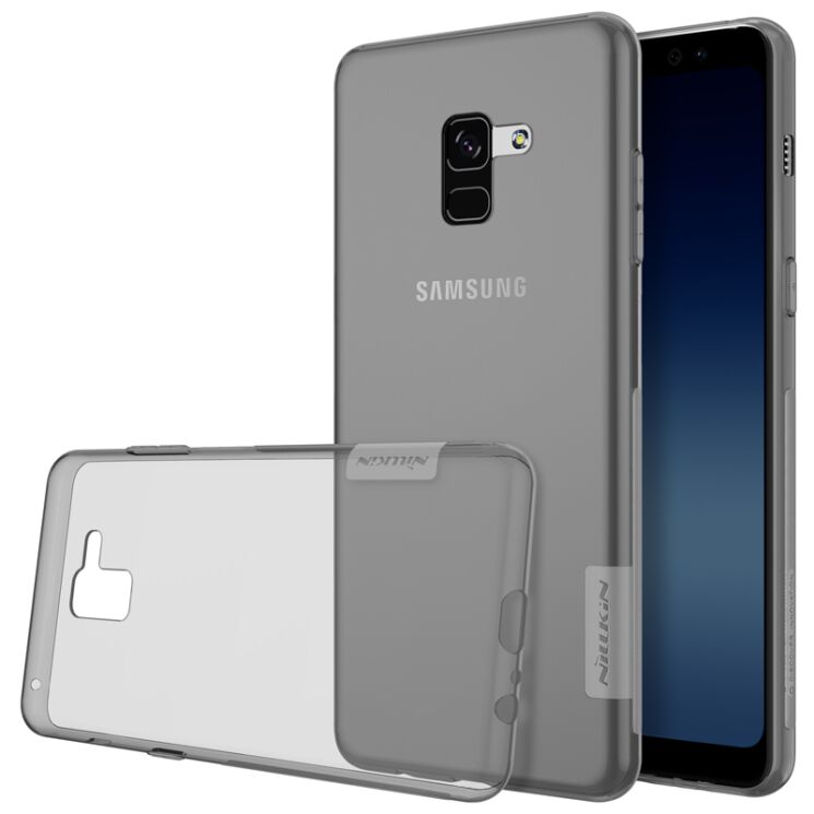 Силіконовий (TPU) чохол NILLKIN Nature для Samsung Galaxy A8 + 2018 (A730) - Grey: фото 1 з 13