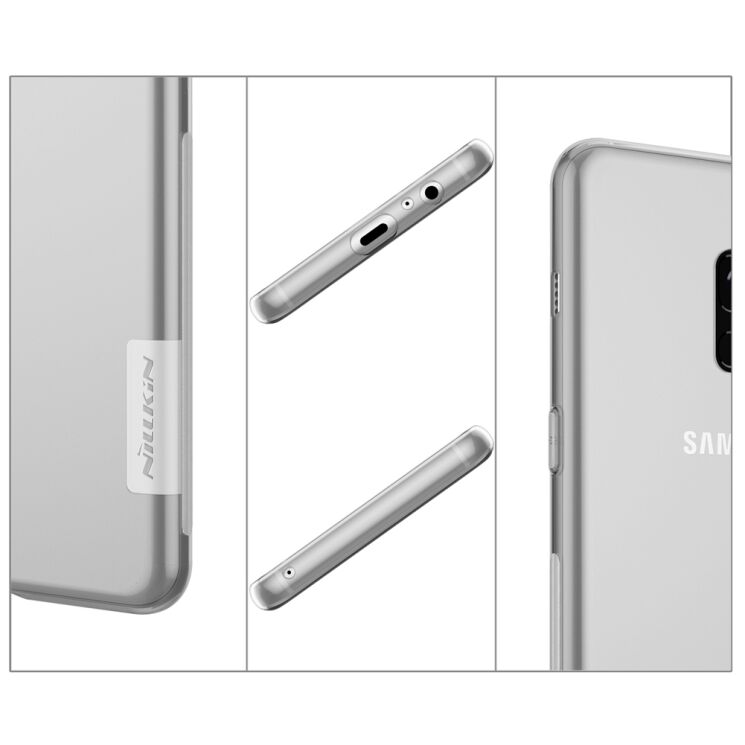 Силіконовий (TPU) чохол NILLKIN Nature для Samsung Galaxy A8 + 2018 (A730) - Grey: фото 11 з 13