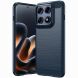 Силіконовий (TPU) чохол UniCase Carbon для Motorola Edge 70 Pro - Blue (412020L). Фото 1 з 9