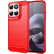 Силіконовий (TPU) чохол UniCase Carbon для Motorola Moto G77 - Red (406820R)