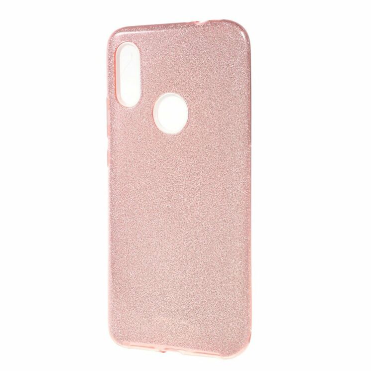 Силиконовый (TPU) чехол UniCase Glitter Cover для Xiaomi Redmi 7 - Pink: фото 2 из 4