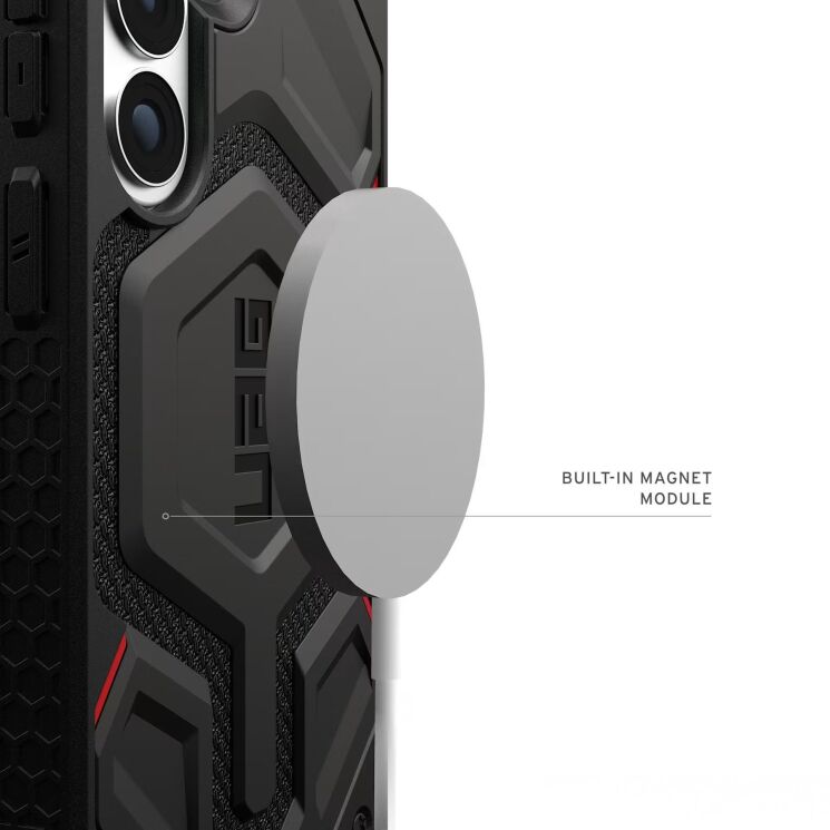 Ударостійкий чохол URBAN ARMOR GEAR (UAG) Monarch Pro Kevlar MagSafe для Samsung Galaxy S26 Plus (S947) 214514113940 - Kevlar Black: фото 10 з 10