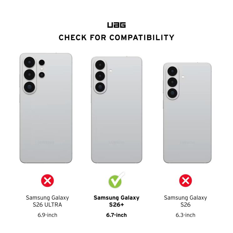 Ударостійкий чохол URBAN ARMOR GEAR (UAG) Monarch Pro Kevlar MagSafe для Samsung Galaxy S26 Plus (S947) 214514113940 - Kevlar Black: фото 5 з 10