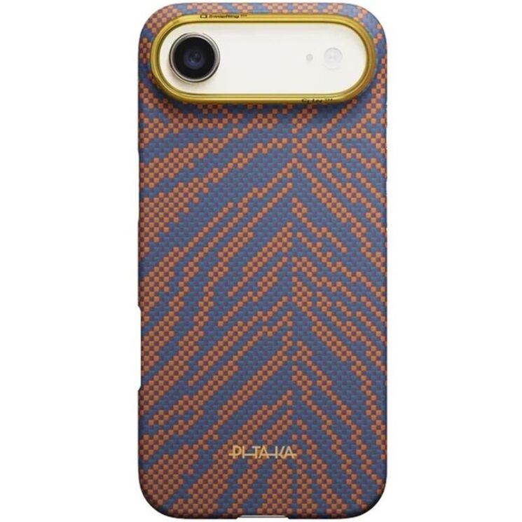 Ультратонкий чохол Pitaka Edge Case Breath of Veins для iPhone Air (BV1701A) - Burning Orange: фото 1 з 9