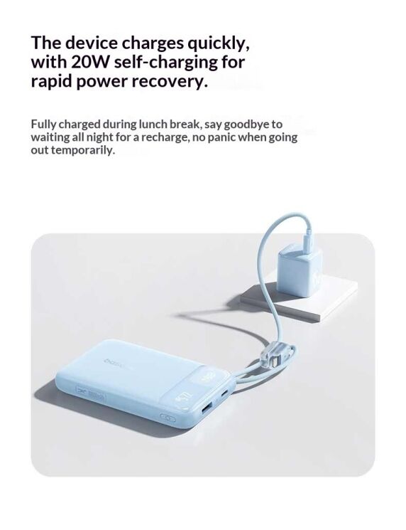 Зовнішній акумулятор Baseus EnerFill FC11 22.5W (20000mAh) E0027S04 - Black: фото 16 з 26